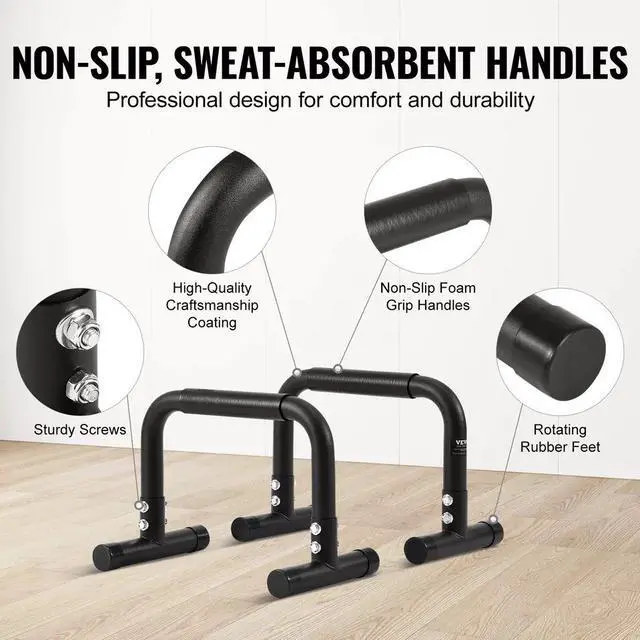 Alt view image 4 of 7 - Dip Bars Dip Stand Station 500 lbs Workout Equipment for Strength Training