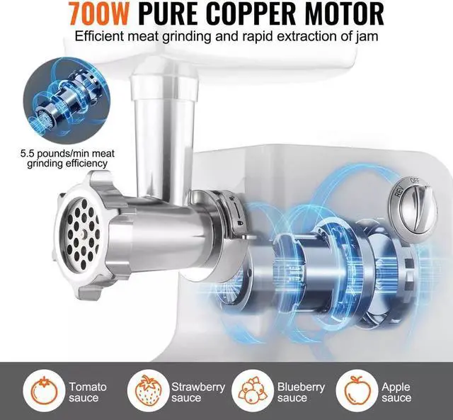 Alt view image 2 of 7 - 5.5 LBS/Min Electric Tomato Strainer 700W Tomato Sauce Maker Machine Home