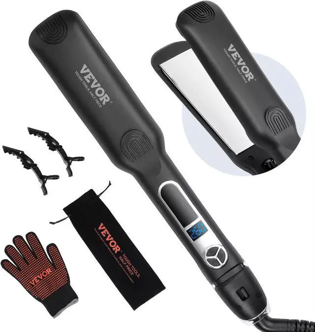 Main image of Hair Straightener 1.5-inch Titanium Flat Iron & Negative Ion 25 Temp Level