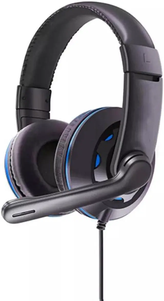 Alt view image 5 of 5 - Gaming Headset Headphones Earphones Wired with PU Leather Earcup 3.5mm