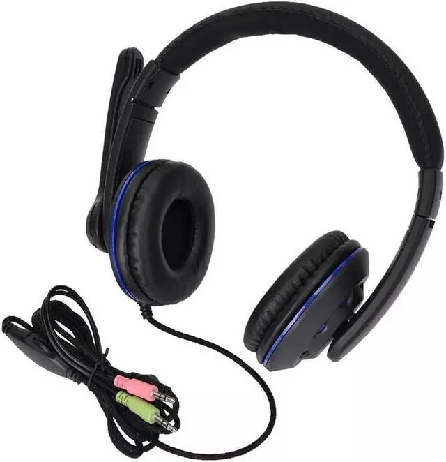 Alt view image 4 of 5 - Gaming Headset Headphones Earphones Wired with PU Leather Earcup 3.5mm