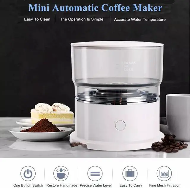 Alt view image 2 of 7 - Coffee Machine Drip Coffee Maker Portable Pot Smart Auto Machine for Home