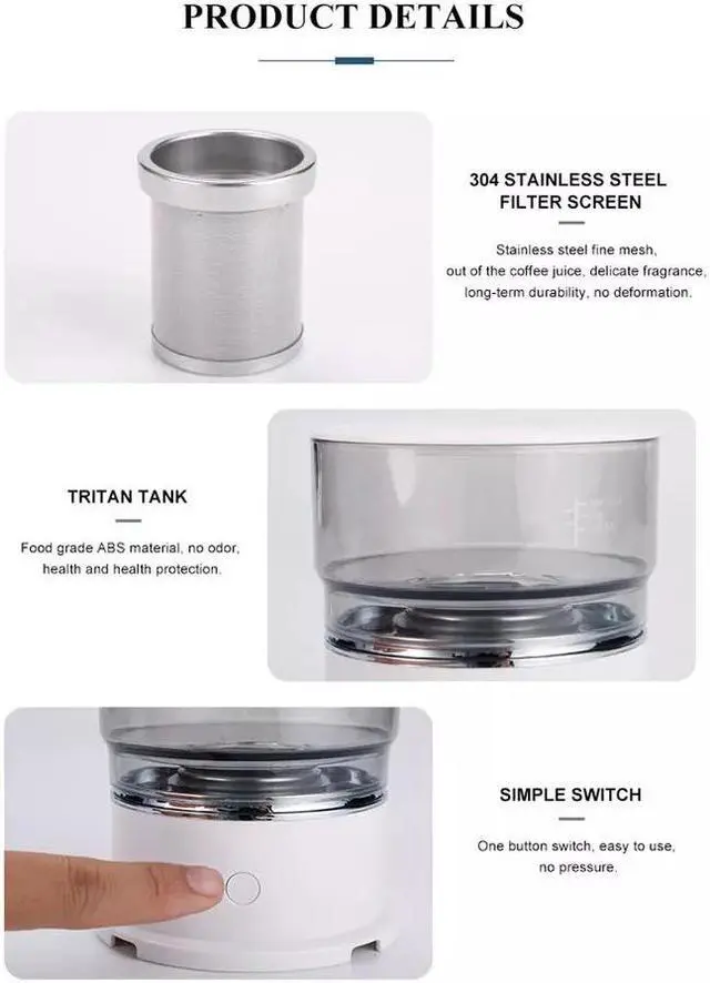 Alt view image 5 of 7 - Coffee Machine Drip Coffee Maker Portable Pot Smart Auto Machine for Home