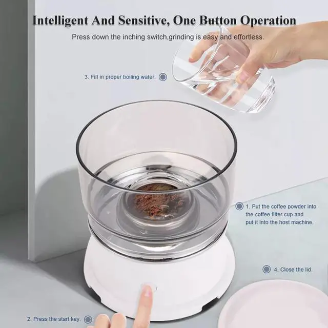 Alt view image 4 of 7 - Coffee Machine Drip Coffee Maker Portable Pot Smart Auto Machine for Home