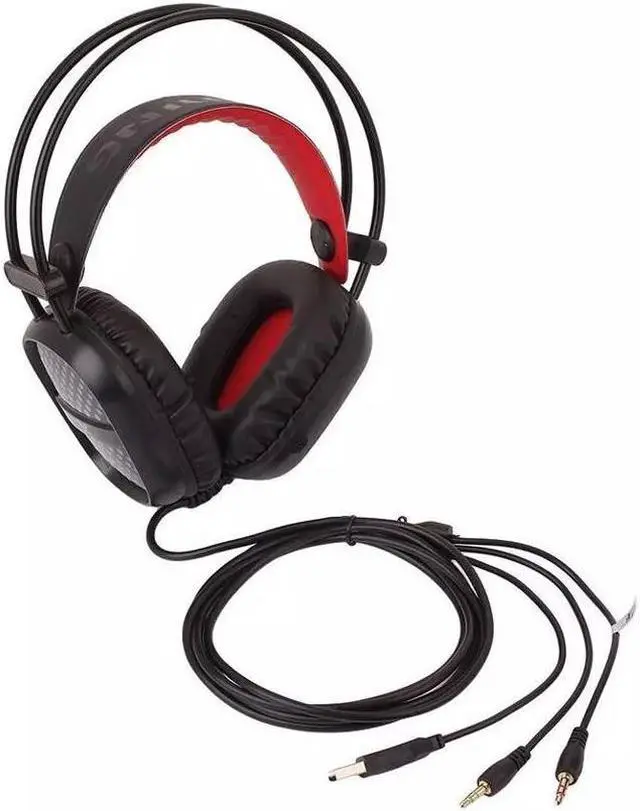 Alt view image 5 of 5 - Gaming Headset 7 Color LED Backlight 3.5mm Stereo Over-Ear Headphones with Mic