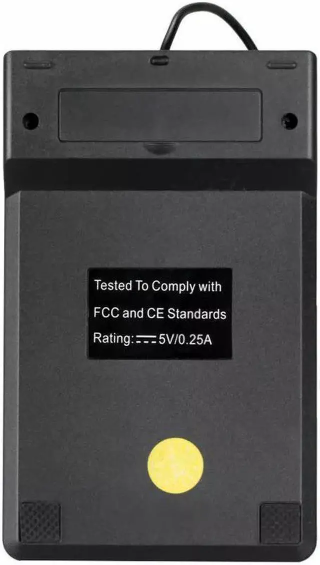 Alt view image 6 of 6 - USB Numeric Keypad Number Keyboard Pad Wired Plam Size 18 Keys Black