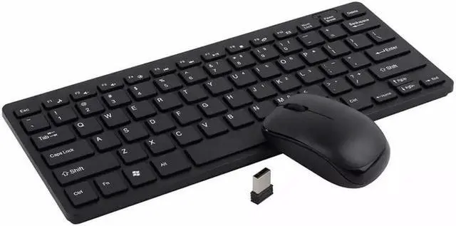 Alt view image 3 of 5 - Mini Wireless Keyboard and Optical Mouse Combo 2.4Ghz Ultra Slim