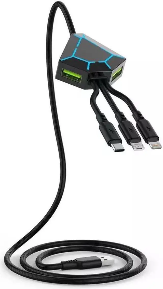 Alt view image 3 of 4 - 5in1 USB Hub Multifunctional USB Expansion Data Link Fast Charge 2.4A