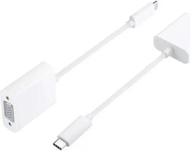 Alt view image 4 of 6 - USB 3.1 Type C to VGA USB-C HDTV Adapter Cable for New Apple Macbook 12 In 2015
