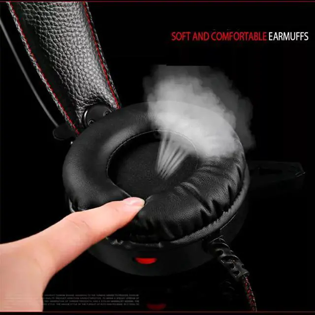 Alt view image 3 of 5 - 3.5mm Wired Gaming Stereo Headset Wired Over Ear Gaming Noise Cancelling LED