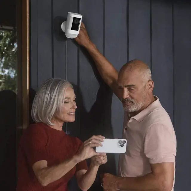 Alt view image 3 of 5 - Spotlight Cam Pro, Plug-In - Smart Security Video Camera with LED Lights, Dual Band Wifi, 3D Motion Detection, Black