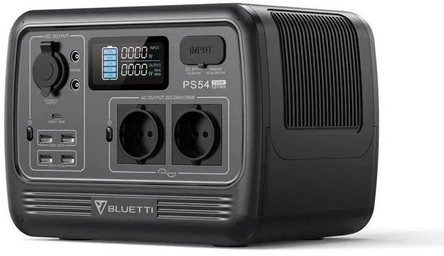 BLUETTI PS54 700W 537Wh Portable Power Station Solar