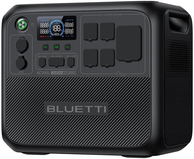 Main image of BLUETTI AC200L Portable Generator, 2048Wh Generator for Home Use, 3600W Lifting Power, 2400W Pottable Generator for Camping, 45 Mins to 80% Recharge