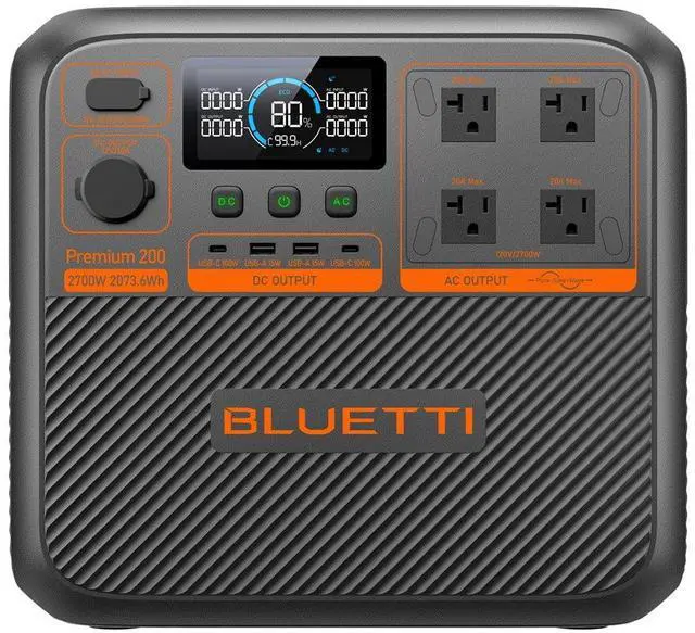 Main image of BLUETTI Premium 200 V2 Portable Power Station, 6000+ Cycle Life, Long-Lasting Battery for Home Backup & Off-Grid Use