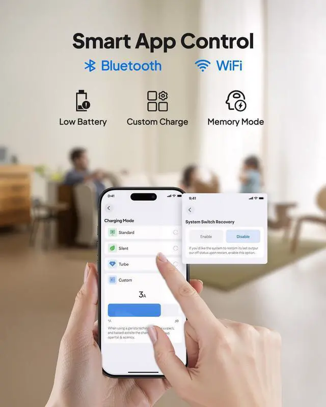 Alt view image 6 of 7 - BLUETTI Elite 30 V2 Lightweight Portable Power Station, W/100W Solar Panel,288Wh 600W, Solar Generator for Outdoor Use