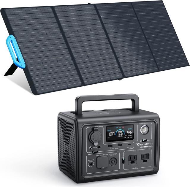  BLUETTI Portable Power Station EB3A, 268Wh LiFePO4 Battery  Backup w/ 2 600W (1200W Surge) AC Outlets, Recharge from 0-80% in 30 Min.,  Solar Generator for Outdoor Camping (Solar Panel Optional) 