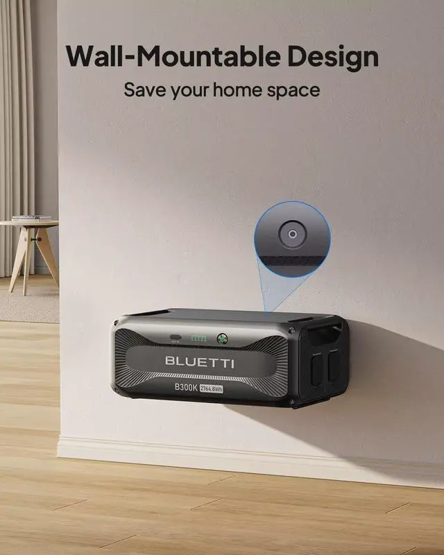 Alt view image 7 of 7 - BLUETTI Expansion Battery B300K, 2764.8Wh LiFePO4 Battery Pack for Power Station AC200L AC300 AC500 AC200MAX, Extra Battery for Home, Emergency, Road Trip