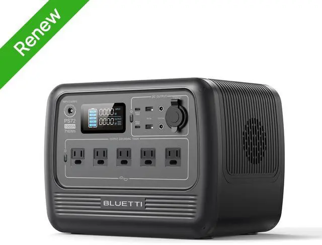 Main image of BLUETTI PS72 700W Portable Power Station, 716Wh LiFePO4 Power Station, Best Solar Generator for Home Backup, Off-Grid Living, Camping