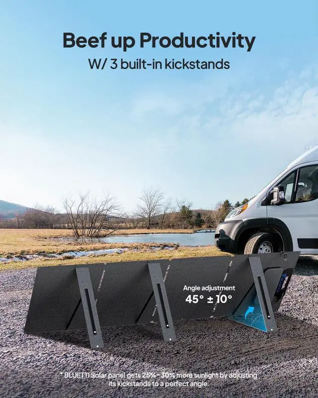 Alt view image 7 of 7 - BLUETTI AC2A Portable Power Station with 200W Solar Panel Included (Ships Separately), 204Wh LFP Battery Backup, w/ 2 300W (600W Power Lifting) AC Outlets, 0-80% in 40 Min, Solar Generator for Camping