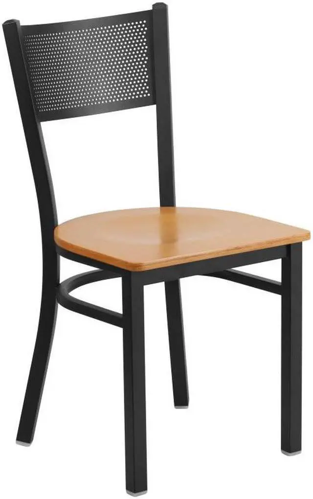 Alt view image 13 of 14 - black restaurant chair XU-DG-60115-GRD-NATW-GG