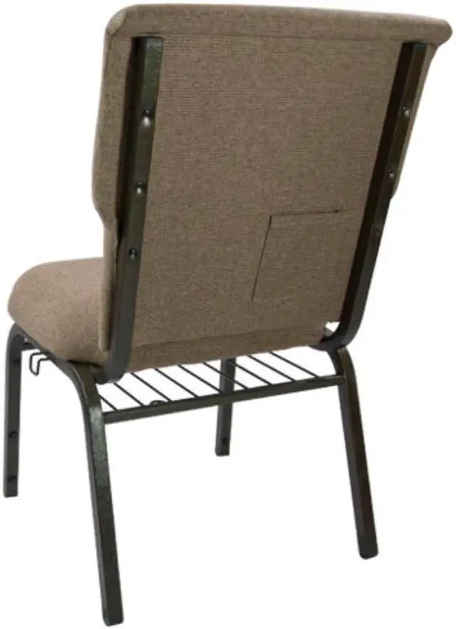 Alt view image 10 of 15 - Advantage Mixed Tan Discount Church Chair - 21 in. Wide