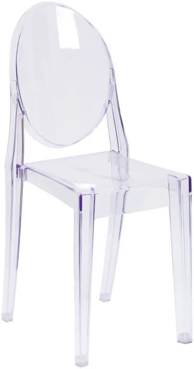 Alt view image 2 of 17 - 4 Pack Cheryl Ghost Side Chair in Transparent Crystal