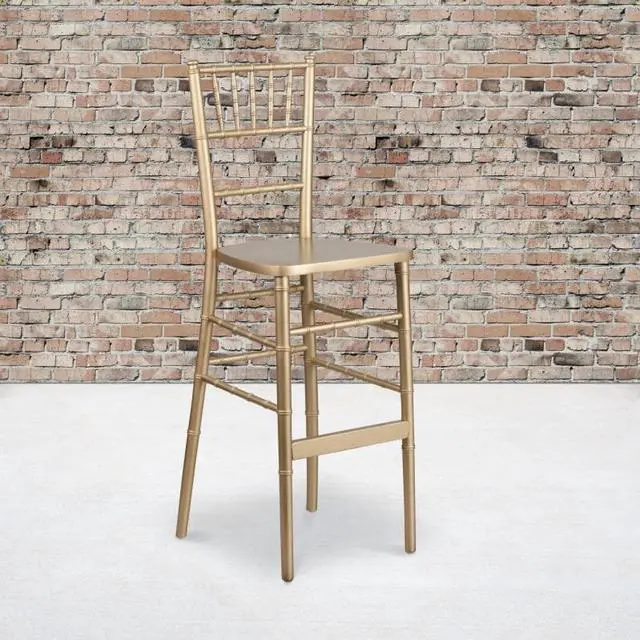 Alt view image 6 of 15 - Flash Furniture HERCULES Series Gold Wood Chiavari Barstool