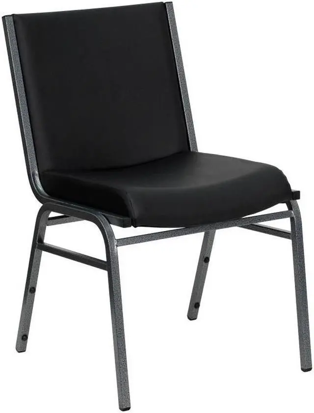 Alt view image 20 of 20 - HERCULES Series Heavy Duty Black Vinyl Stack Chair