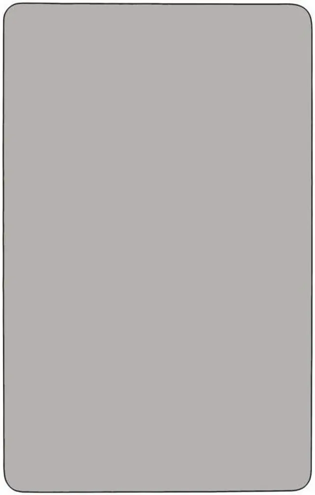 Alt view image 3 of 6 - Flash Furniture Mobile 24 by 48-Inch Rectangular Activity Table with 1.25-Inch Thick High Pressure Grey Laminate Top and Height Adjustable Pre-School Legs