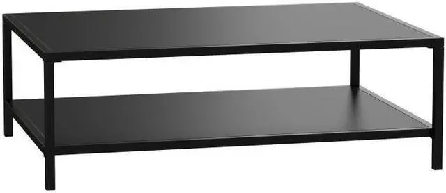 Alt view image 18 of 20 - Flash Furniture Brock Commercial Grade 2-Tier Outdoor Patio Coffee Table (XUT6R60USO2TBK)