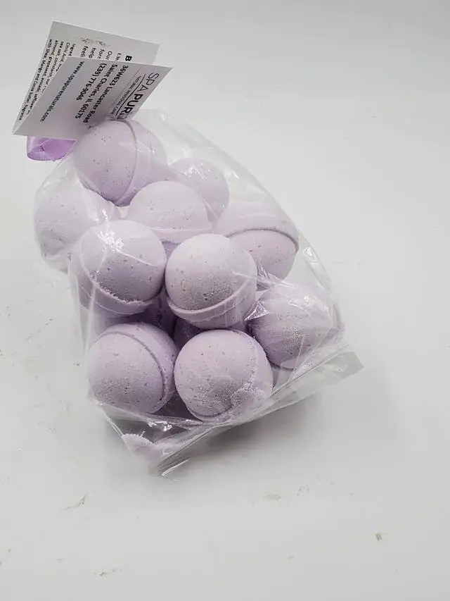 Alt view image 2 of 7 - Spa Pure Plumeria Bath Bombs: Bath Fizzies moisturizing with Shea Butter, Great for Dry Skin, Small (14 Count) Pack of 1