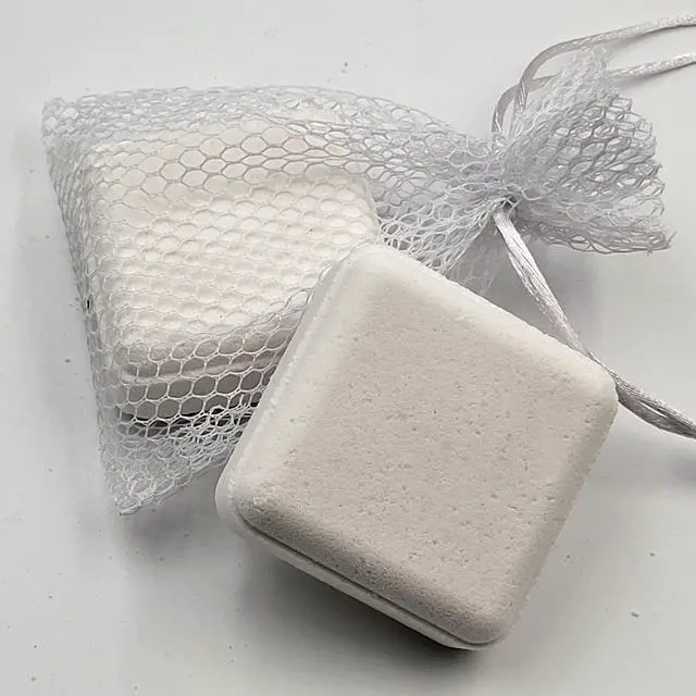 Alt view image 4 of 7 - Essential Oil Shower Steamers XL with mesh shower steamer bag and glossy laminate box. (Lavender)