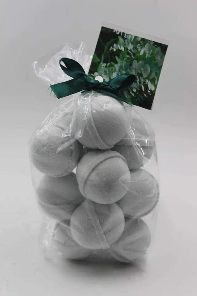 Alt view image 2 of 4 - Spa Pure Rosemary Mint: Bath Bombs Made in the USA with Shea Butter, Ultra Moisturizing, Great for Dry Skin, (14 Count) Pack of 1