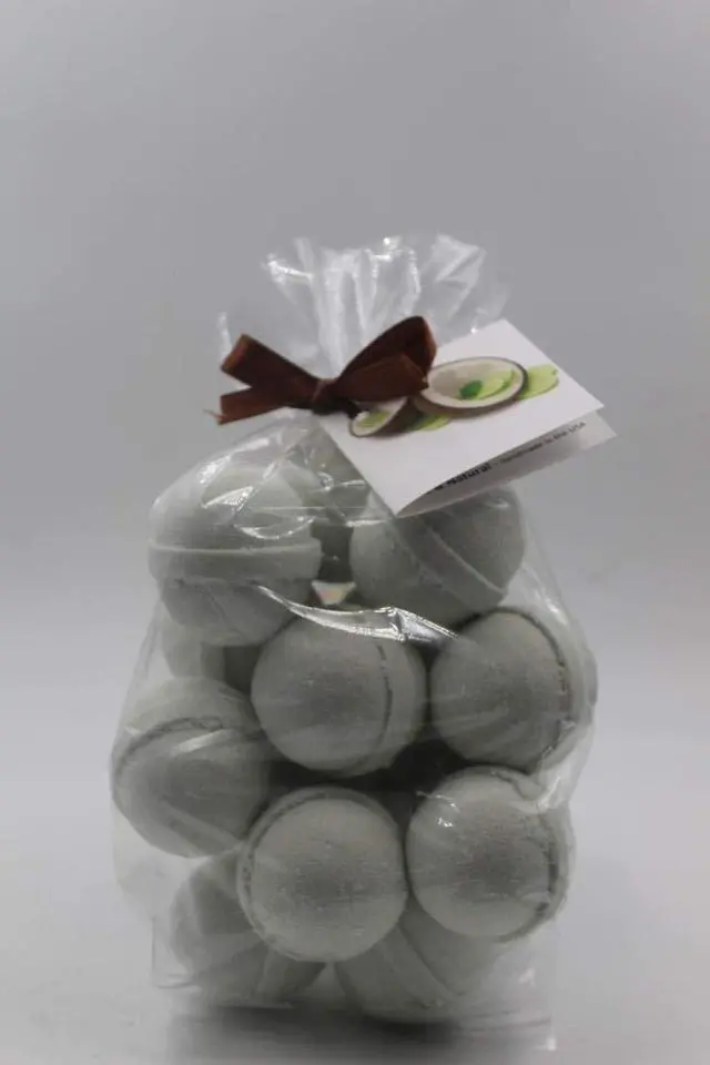 Alt view image 4 of 4 - Spa Pure Rosemary Mint: Bath Bombs Made in the USA with Shea Butter, Ultra Moisturizing, Great for Dry Skin, (14 Count) Pack of 1