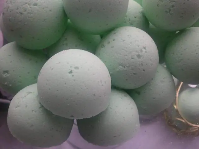 Alt view image 3 of 4 - Spa Pure Rosemary Mint: Bath Bombs Made in the USA with Shea Butter, Ultra Moisturizing, Great for Dry Skin, (14 Count) Pack of 1