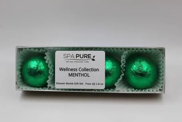 Alt view image 2 of 2 - Spa Pure Citrus Mint Aromatherapy Shower Steamers Bombs - Shower Bombs with Essential Oils Unisex Bath Melts - Self Care and Relaxation Shower Steamer - Enjoy Spa at Home - (4 Count)