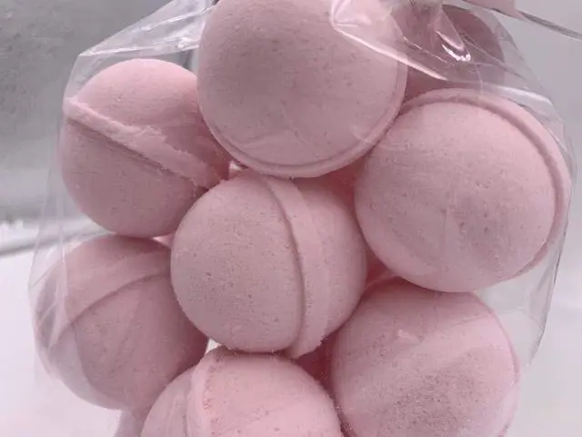 Alt view image 2 of 6 - Spa Pure Pink Sugar Bath Bomb - Bath fizzies Made in USA with Shea Butter, Ultra Moisturizing..Great for Dry Skin (14 Count) Pack of 1