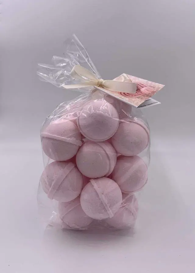 Alt view image 3 of 6 - Spa Pure Pink Sugar Bath Bomb - Bath fizzies Made in USA with Shea Butter, Ultra Moisturizing..Great for Dry Skin (14 Count) Pack of 1