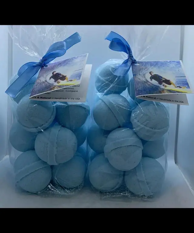 Alt view image 5 of 5 - Spa Pure Cool Water Bath Bomb Fizzies Made in USA with Shea Butter, Ultra Moisturizing, Great for Dry Skin, All Skin Types, Bath Bombs for Men (14 Count) Pack of 2