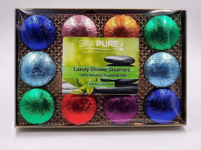 Alt view image 3 of 4 - Spa Pure Shower Bombs:  Rejuvenating Steamers and Aromatherapy Tablets, Bomb, and Vaporizing Steamer Soothers Bath Melt For Women, Men, All Natural Organic Large Cosmetic Fizzies That Wow (12 Count)