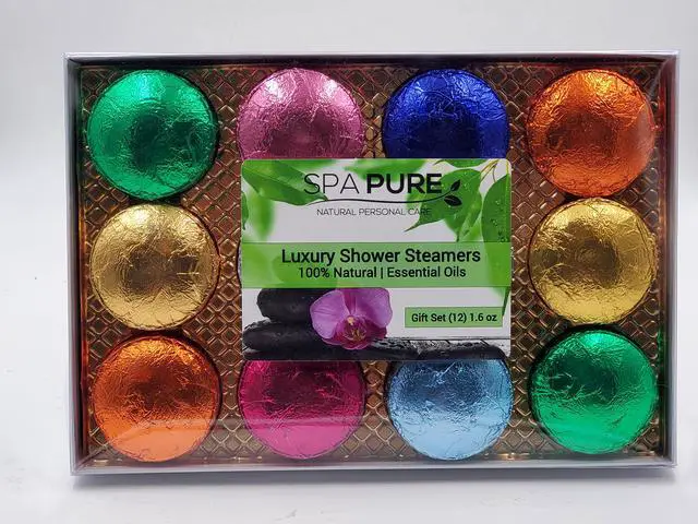 Alt view image 3 of 4 - Spa Pure Shower Bombs: New SCENTS Rejuvenating Steamers Aromatherapy Tablets, Bomb, Vaporizing Steamer Soothers Bath Melt for Women, Men, Natural Organic Large Cosmetic Fizzies (12 Count) Pack of 1