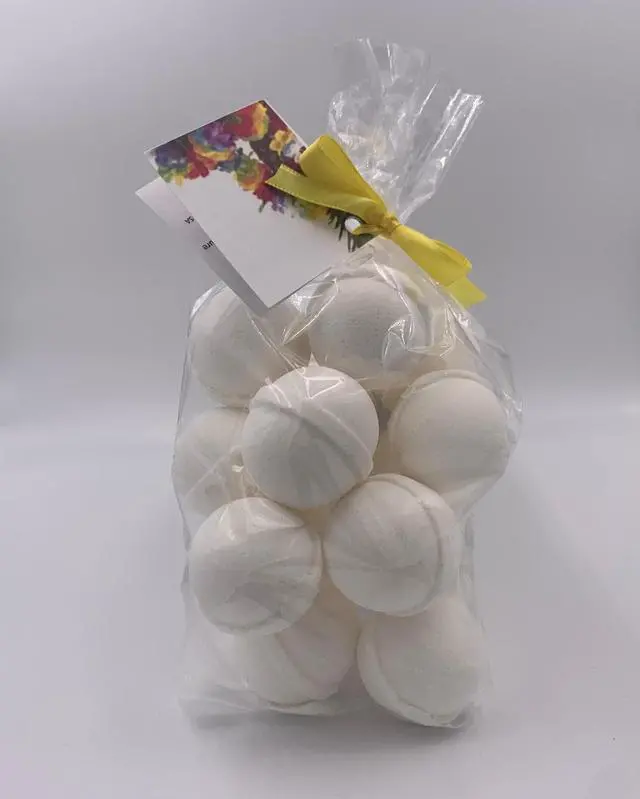 Alt view image 3 of 4 - Spa Pure Caribbean Coconut Bath Bombs: USA Made with Shea Butter, Ultra Moisturizing, Great for Dry Skin, All Skin Types (14 Count) Pack of 1