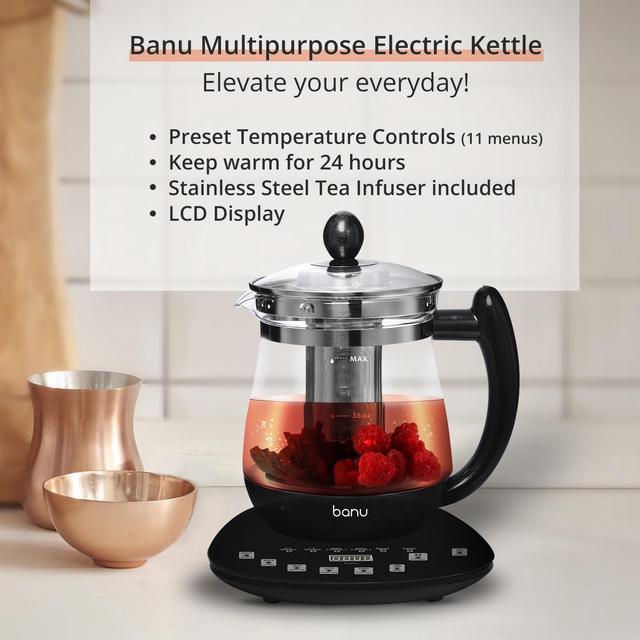 VSITOO Car Electric Kettle Travel Kettle Mini Tea Kettle Electric Water  Boiler With Automatic Shut off