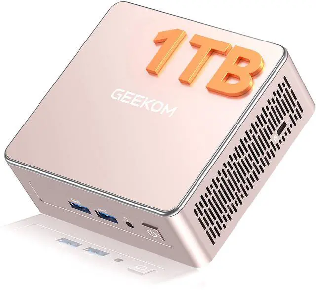 Main image of GEEKOM A5 Mini PC, AMD Ryzen 5 7430U, 16GB Upgradable RAM, 1TB SSD
