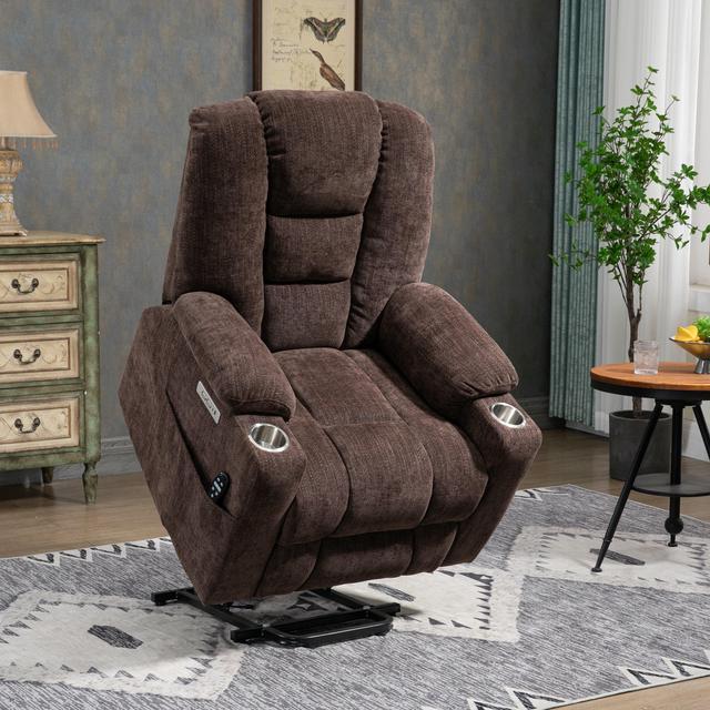 Large Power Lift Recliner Chair with Massage and Heat for Elderly