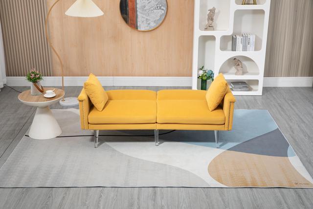 Couches for Living Room Mid Century Modern Velvet Love Seats Sofa