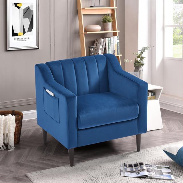 Accent Chair,Upholstered Tufted Living Room Chair with Padded Seat Cushion  & Backrest,Single Sofa Chair with Metal Frame,Side Chair, Reading Armchair  for Dorm Nursery Guestroom Bedroom 