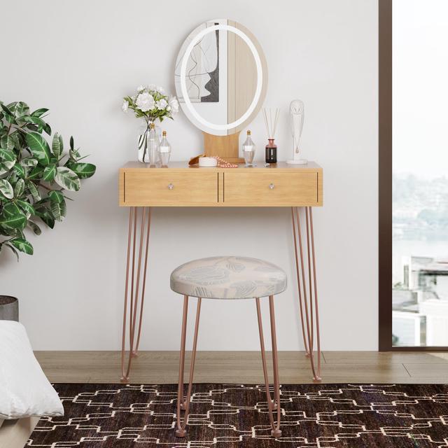 Padded stool cheap for dressing table