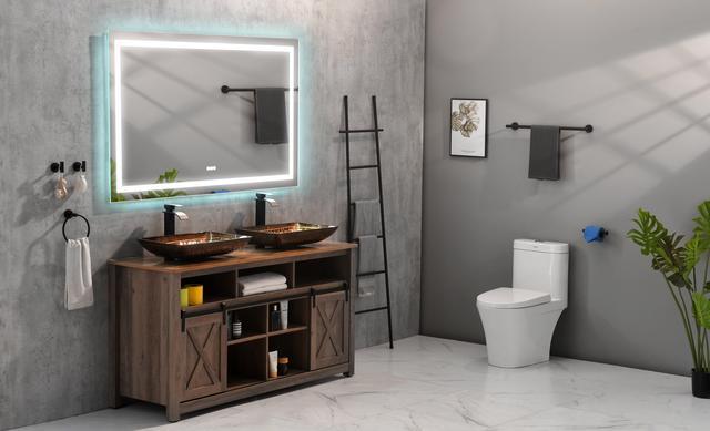 Smart bathroom mirror cabinet with light toilet bathroom mirror