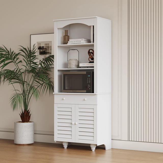 Freestanding Kitchen Pantry Cabinet with Buffet Cupboard, Storage